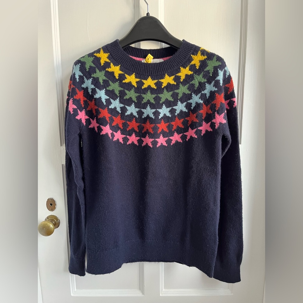 Boden Star Fair Isle Sweater XS